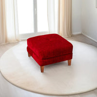 milan 1 seater ottoman stool chenille molfino green copy