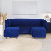 seventh heaven tokyo 5 seater sofa with 2 ottoman chenille molfino fabric 2 year warranty fabric 5 seater sofa finish color sky blue diydo it yourself copy