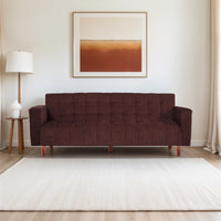 seventh heaven 4 seater wooden sofa cum bed chenille molfino fabric 72x36x16 3 year warranty 4 seater single solid wood pull out sofa cum bed finish color brown delivery condition diydo it yourself