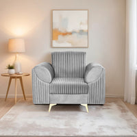 venice 1 seater sofa premium holland fabric brown copy