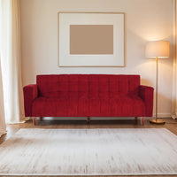 lisbon neo 4 seater 72x36x16 wooden sofa cum bed with armrest double solid wood sky blue 1