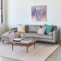 vienna 6 seater sofa left corner leatherette fabric brown copy