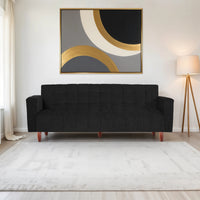 lisbon neo 4 seater 78x36x16 wooden sofa cum bed with armrest double solid wood green copy