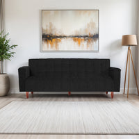seventh heaven 4 seater wooden sofa cum bed chenille molfino fabric 72x36x16 3 year warranty 4 seater single solid wood pull out sofa cum bed finish color black delivery condition diydo it yourself