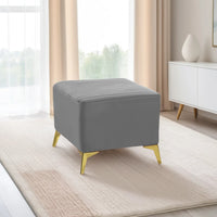 venice 1 seater ottoman stool plush sued brown copy