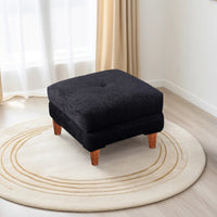 milan 1 seater ottoman stool chenille molfino beige copy