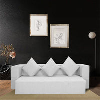 grey jute fabric 72x44x10 flipperx sofa bed 1