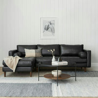 vienna 6 seater sofa left corner leatherette fabric green copy