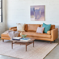 vienna 6 seater sofa left corner leatherette fabric taos brown copy