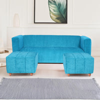 seventh heaven tokyo 5 seater sofa with 2 ottoman chenille molfino fabric 2 year warranty fabric 4 seater sofa finish color brown diydo it yourself copy