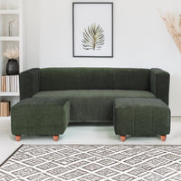 seventh heaven tokyo 5 seater sofa with 2 ottoman chenille molfino fabric 2 year warranty fabric 5 seater sofa finish color blue diydo it yourself copy