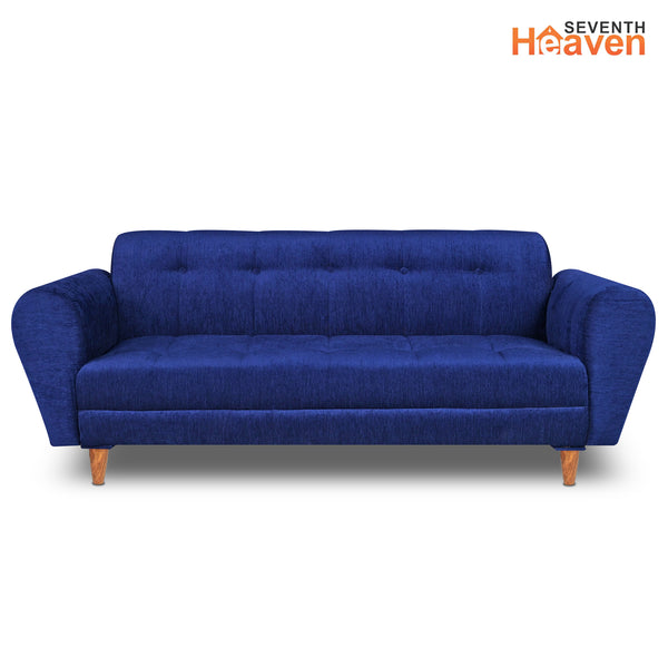 Milan (3+2) Seater Sofa - ( Premium Molfino Fabric- Blue )