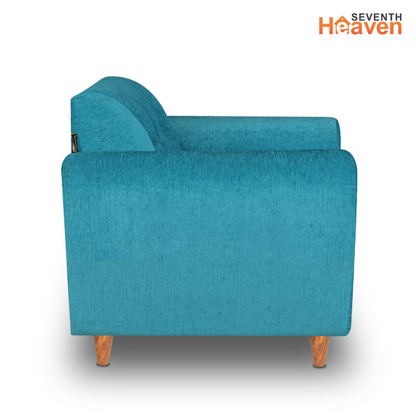 Milan (3+1+1) Seater Sofa - ( Premium Molfino Fabric- Sky Blue )