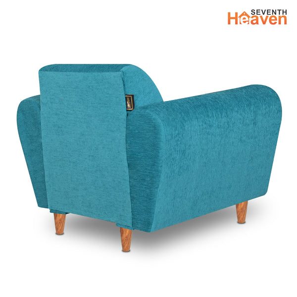 Milan (3+1+1) Seater Sofa - ( Premium Molfino Fabric- Sky Blue )