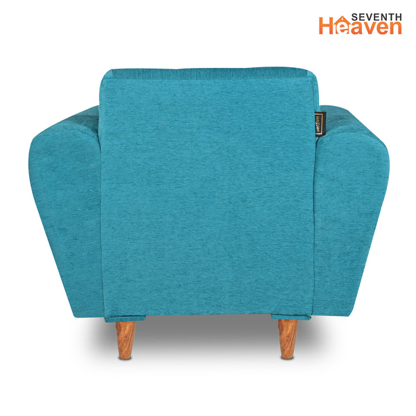 Milan (3+1+1) Seater Sofa - ( Premium Molfino Fabric- Sky Blue )