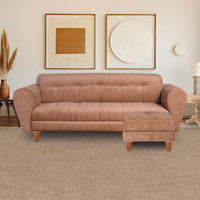 seventh heaven milan 4 seater sofa with ottoman chenille molfino fabric 3 year warranty fabric 4 seater sofa finish color beige78