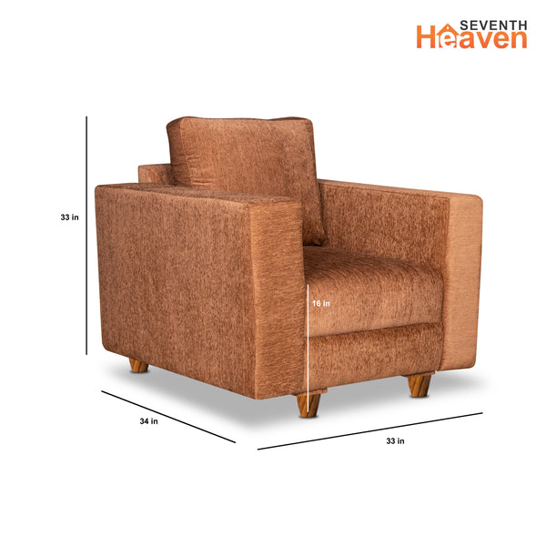 Rio 5 Seater Sofa- (3+1+1) ( Premium Molfino Fabric- Beige )