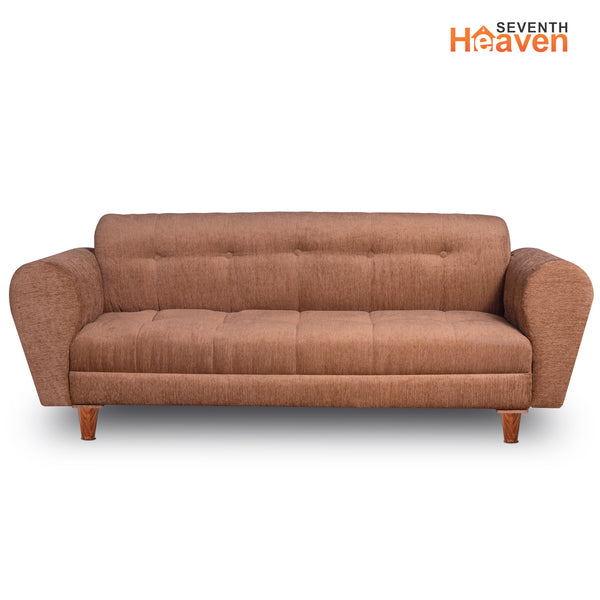 Milan 4 Seater with Ottoman- ( Premium Molfino Fabric- Beige )