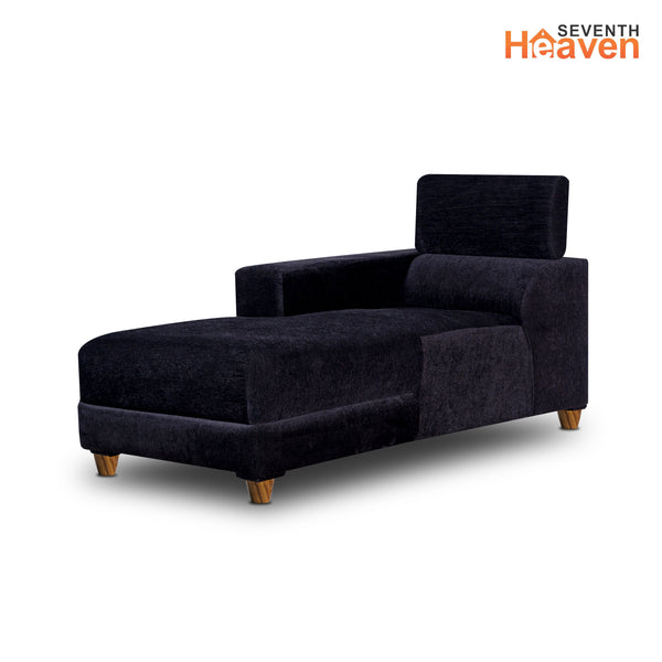 Berlin 6 Seater Sofa Right Corner- ( Premium Molfino Fabric- Black )