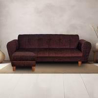 seventh heaven milan 4 seater sofa with ottoman chenille molfino fabric 3 year warranty fabric 4 seater sofa finish color brown32