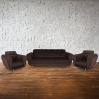 copy of milan 5 seater sofa set chenille molfino fabric finish color sky blue style 3 1 1