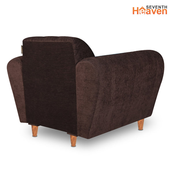 Milan (3+1+1) Seater Sofa - ( Premium Molfino Fabric- Brown )