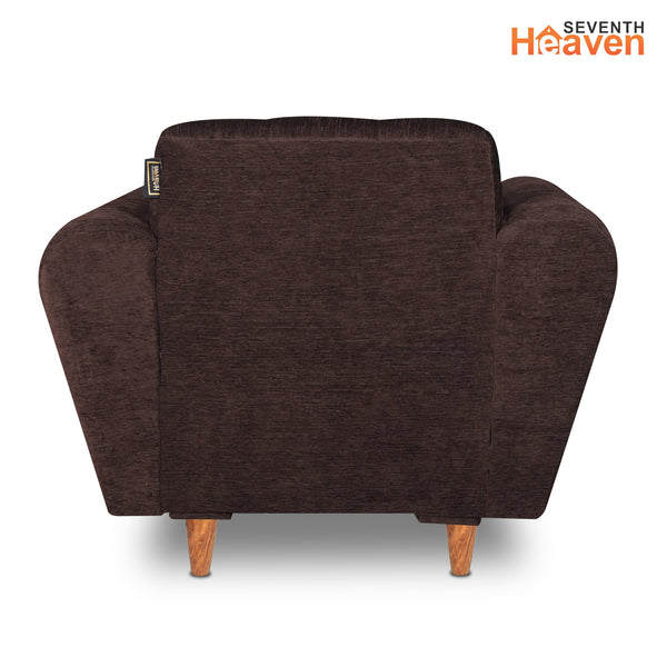 Milan (3+1+1) Seater Sofa - ( Premium Molfino Fabric- Brown )