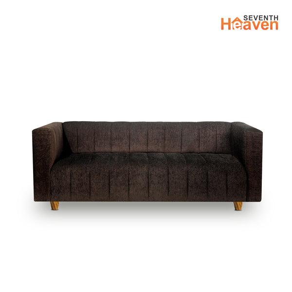 Tokyo 3 Seater Sofa - ( Premium Molfino Fabric- Brown )