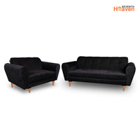 copy of milan 5 seater sofa set chenille molfino fabric finish color emerald green style 3 2