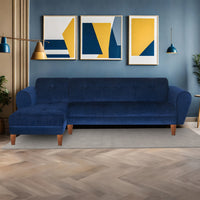 seventh heaven milan 6 seater sofa extra spacious chenille molfino fabric 3 year warranty fabric 6 seater sofa finish color blue diydo it yourself