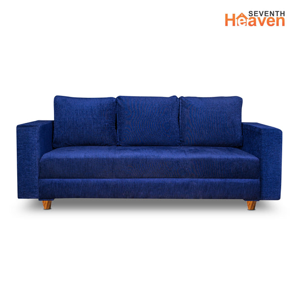 Rio 5 Seater Sofa- (3+1+1) ( Premium Molfino Fabric- Blue )