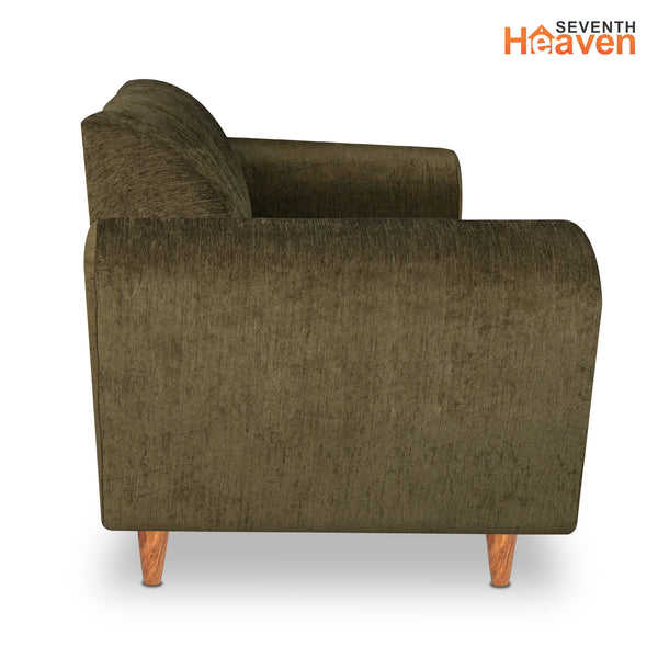 Milan (3+2) Seater Sofa - ( Premium Molfino Fabric- Green )