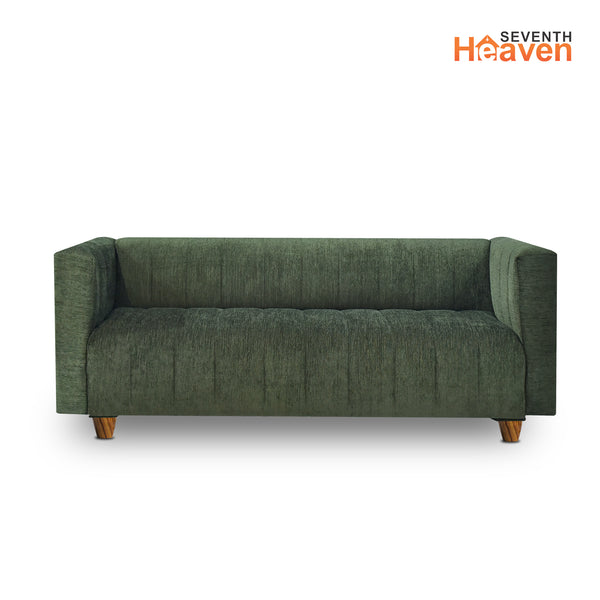Tokyo 3 Seater Sofa - ( Premium Molfino Fabric- Green )