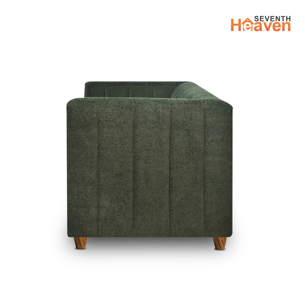 Tokyo 3 Seater Sofa - ( Premium Molfino Fabric- Green )