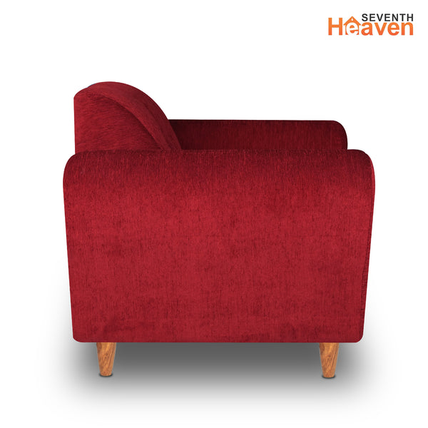 Milan (3+1+1) Seater Sofa - ( Premium Molfino Fabric- Maroon )