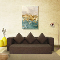 brown jute fabric 72x44x10 flipperx sofa bed 1