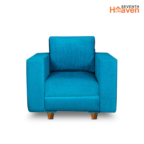 Rio 5 Seater Sofa- (3+1+1) ( Premium Molfino Fabric- Sky Blue )