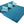 Rejoice Sofa Cum Bed - 4 Seater, Printed Cushion ( Jute Fabric, Sky Blue )