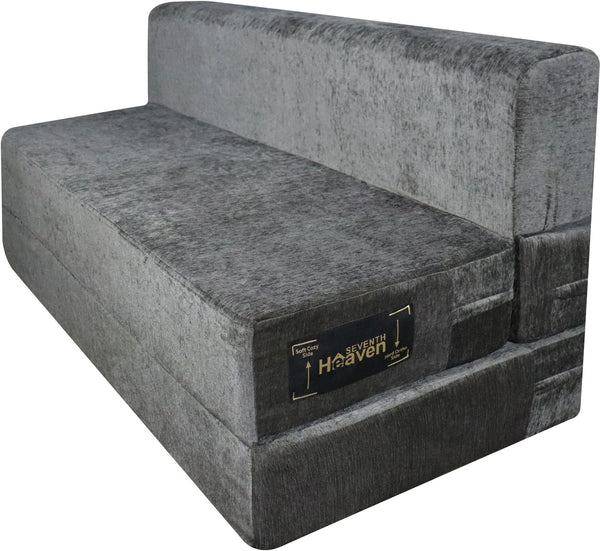 Rejoice Sofa Cum Bed - 2 Seater,  ( Premium Molfino Fabric, Grey )
