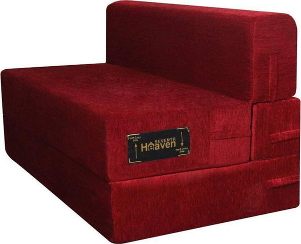 Rejoice Sofa Cum Bed - 3 Seater,  ( Premium Molfino Fabric, Maroon )