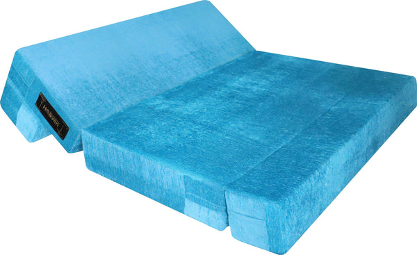 Rejoice Sofa Cum Bed - 3 Seater,  ( Premium Molfino Fabric, Sky Blue )