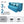 Flipper X Sofa Cum Bed - 3  Seater, Printed Cushion ( Jute Fabric, Sky Blue)