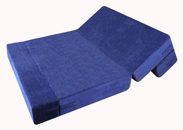 Rejoice Sofa Cum Bed - 2 Seater,  ( Premium Molfino Fabric, Blue )
