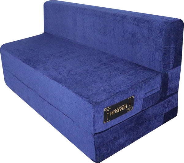 Rejoice Sofa Cum Bed - 2 Seater,  ( Premium Molfino Fabric, Blue )