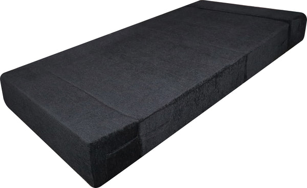 Rejoice Sofa Cum Bed - 1 Seater,  ( Premium Molfino Fabric, Black )