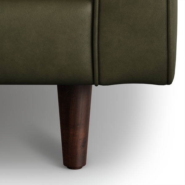 Vienna 2 Seater Sofa- ( Leatherette Fabric - Green )