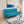 Florida Neo 4 Seater Wooden Sofa Cum Bed - ( Premium Molfino Fabric- Sky Blue )