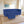 Sydney 4 Seater Sofa with Ottoman- ( Plush Suede Fabric- Blue )