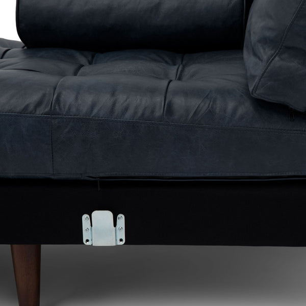 Vienna 6 Seater Sofa Right Corner - ( Leatherette Fabric - Blue )