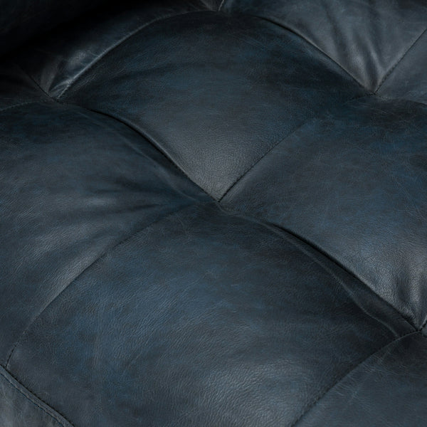 Vienna 2 Seater Sofa- ( Leatherette Fabric - Blue )